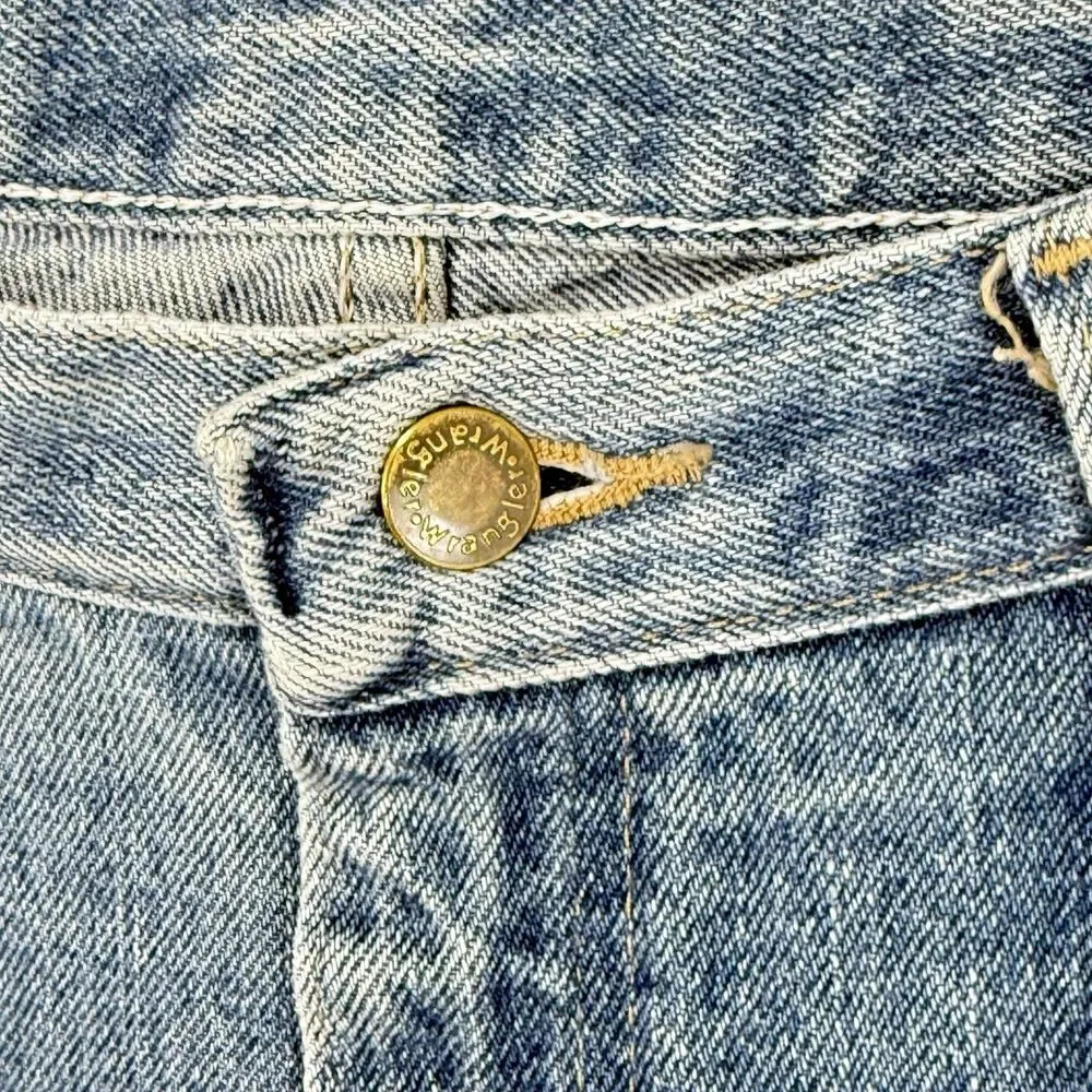 Wrangler Premium Quality Jeans Men 36x34 Blue Denim Straight Leg Cotton Regular